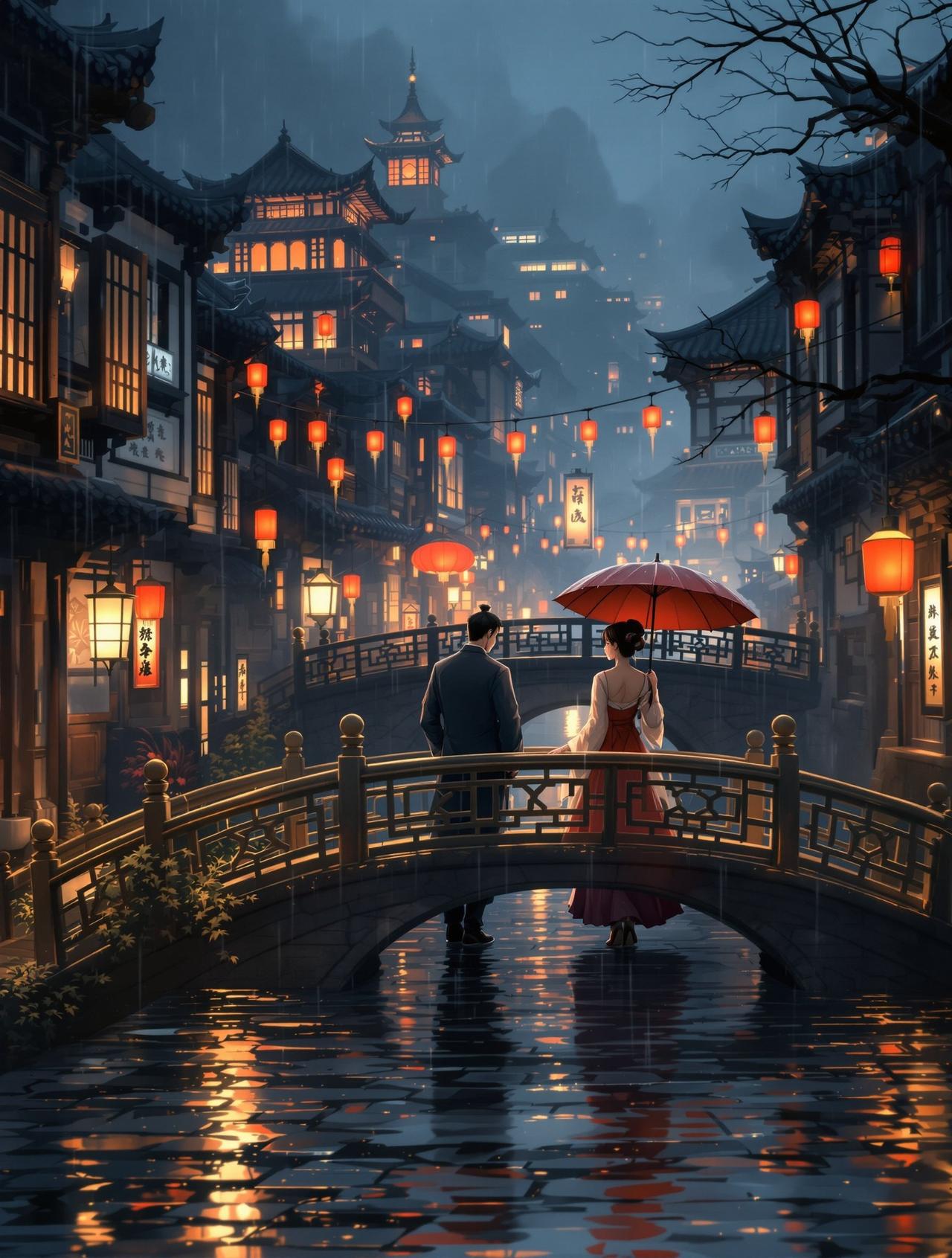 新新漫画网火爆番剧 - 长安夜雨：千年长安，一场雨困住了两个人